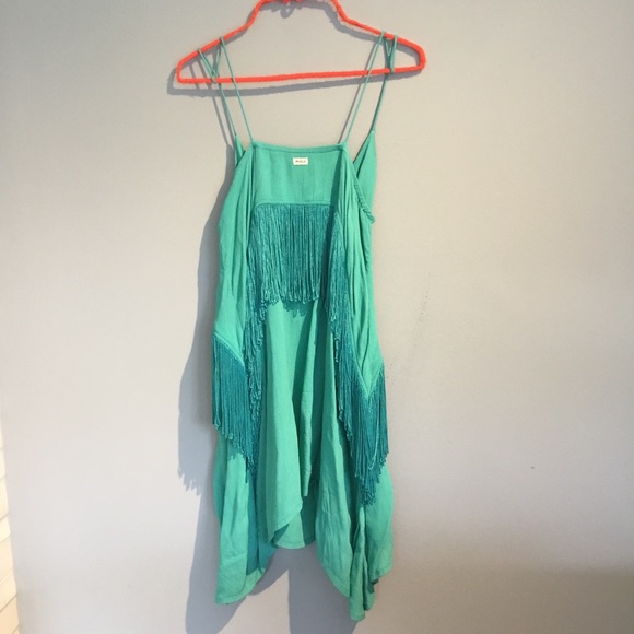 RVCA teal mini dress - Picture 2 of 5